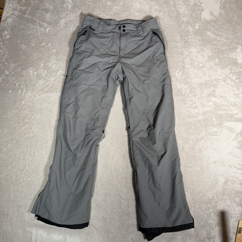 Boulder Gear Mens M Gray Ski Snowboard Pants Fleece Lined Waterproof Vented